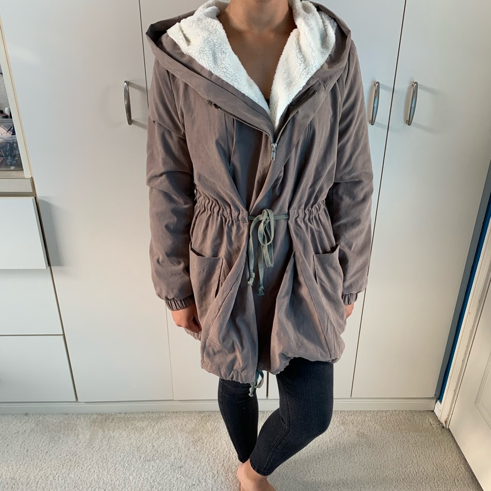 Taupe Soft Puffer Jacket